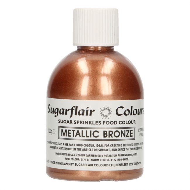 Sugarflair Zuckerstreusel Metallic Bronze 100g