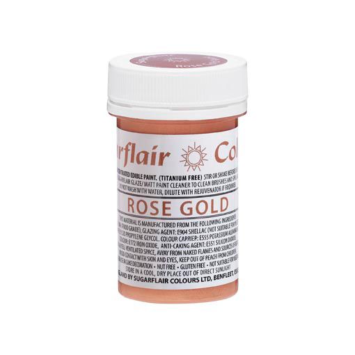 Sugarflair essbare Malfarbe Rose Gold 20g