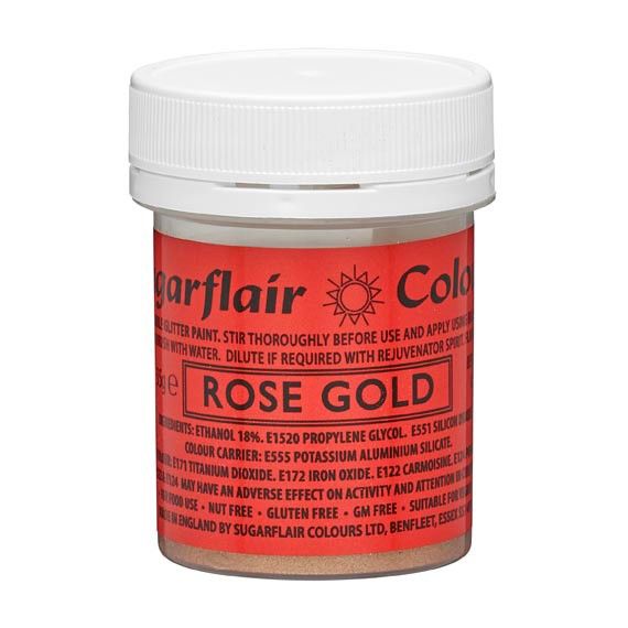 Sugarflair essbare Malfarbe Rosé Gold 35g
