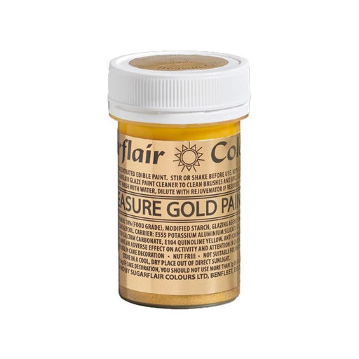 Sugarflair essbare Malfarbe Treasure Gold 20g