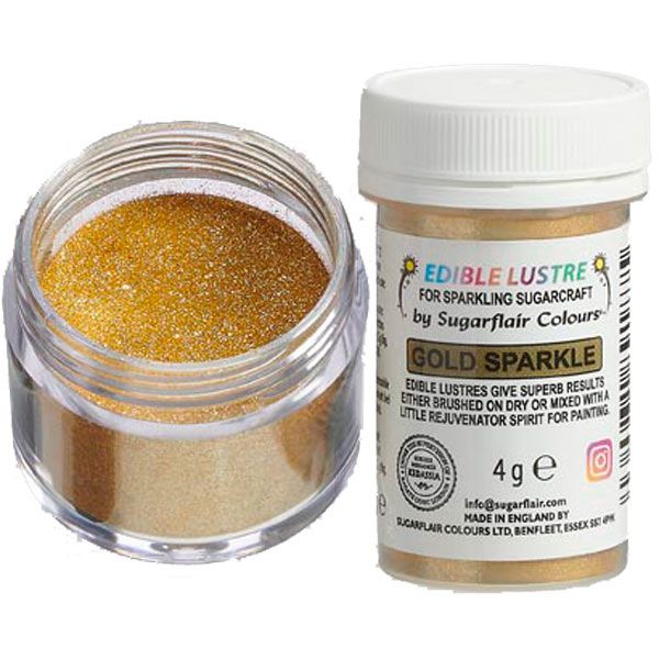 Sugarflair essbarer Glitzer Gold Sparkle