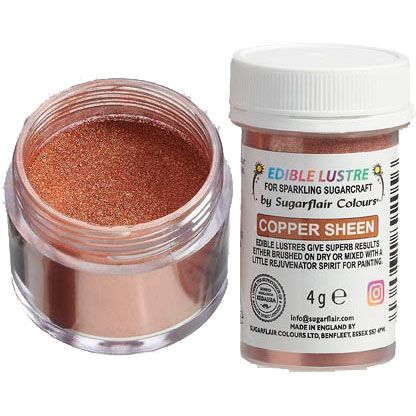 Sugarflair essbarer Glitzer Lustre Copper Kupfer