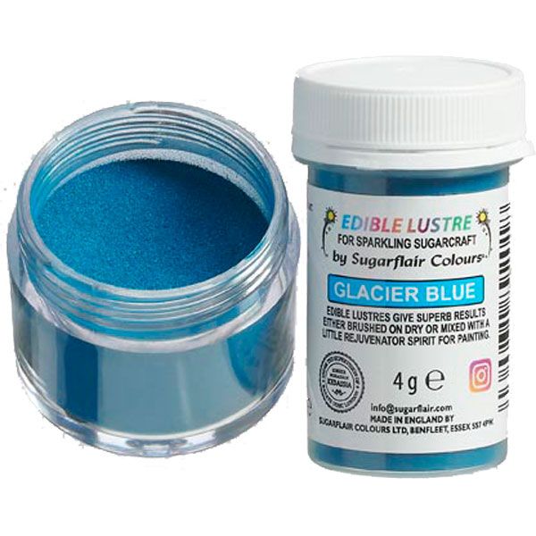 Sugarflair essbarer Glitzer - Lustre Glacier Blue