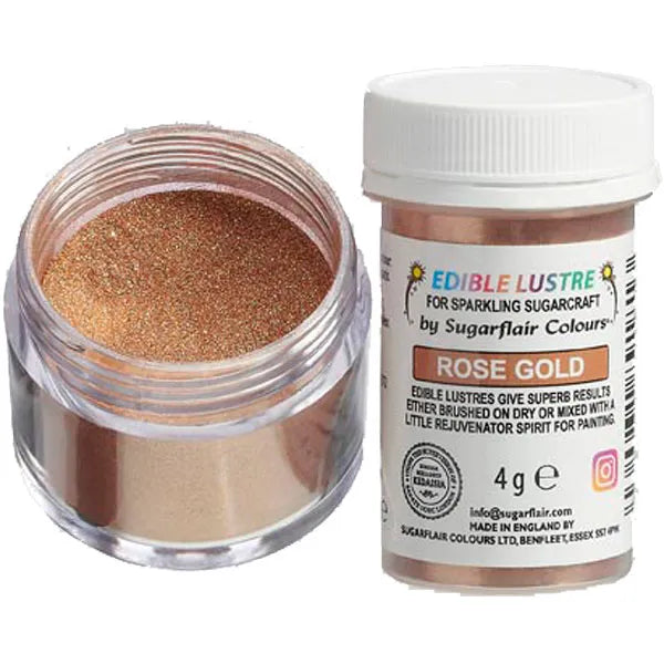 Sugarflair essbarer Glitzer - Lustre Rose Gold