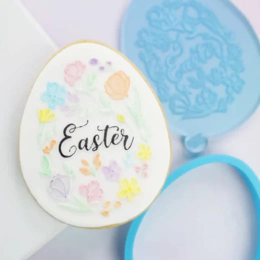 Sweet Stamp – Stamp N Cut – Floral Easter Egg – Outboss