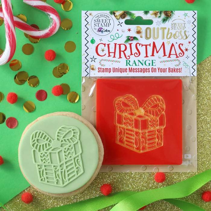 SweetStamp FondantStempel Christmas Present Outboss