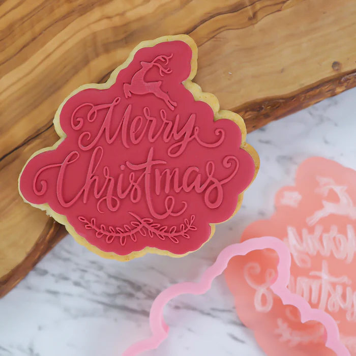 SweetStamp StampNCut Traditional Merry Christmas Outboss