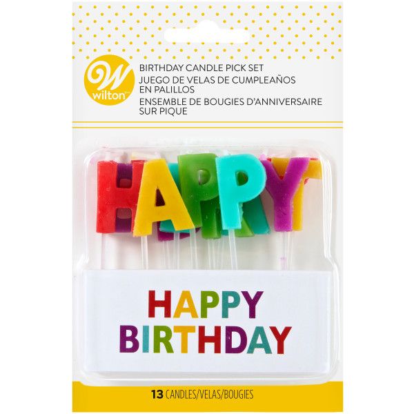 Wilton Geburtstagskerzen "Happy Birthday" Set