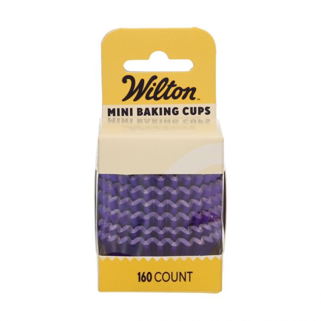 Wilton Mini Muffinförmchen Metallic Lila - 160 Stk.