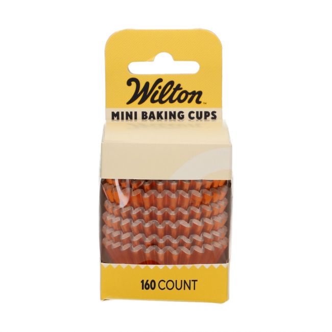 Wilton Mini Muffinförmchen Metallic Orange - 160 Stk.
