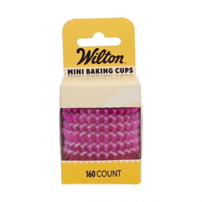 Wilton Mini Muffinförmchen Metallic Pink - 160 Stk.
