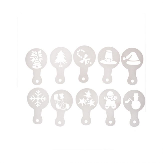 Wilton Stencils / Schablonen Weihnachten Set 20 Stk.