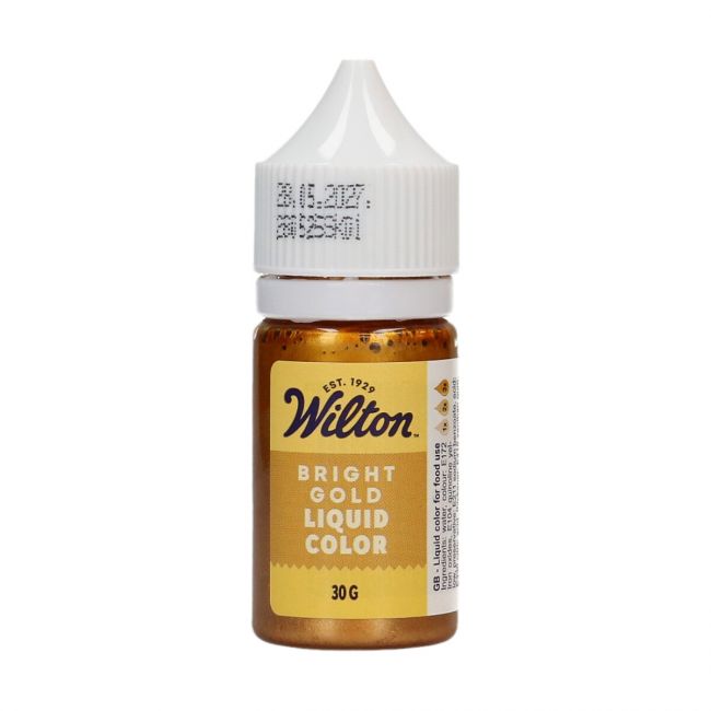 Wilton liquid Lebensmittelfarbe Bright Gold 30g
