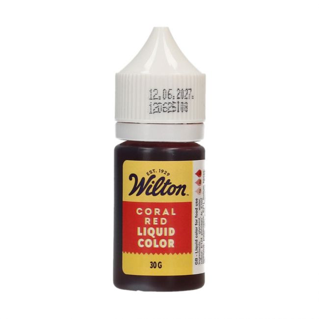 Wilton liquid Lebensmittelfarbe Coral Rot 30g
