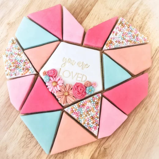 Custom Cookie Cutters – Bikkie Smalls – Geo Heart