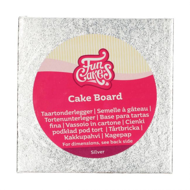 FunCakes Cake Board eckig 12,5cm x 12,5cm