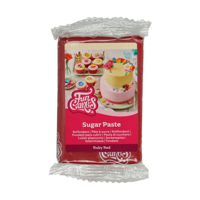 FunCakes Fondant Ruby Red 250g