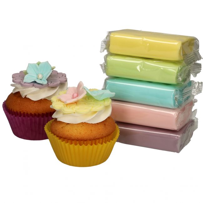 FunCakes Fondant Set Pastel 5 x 100g