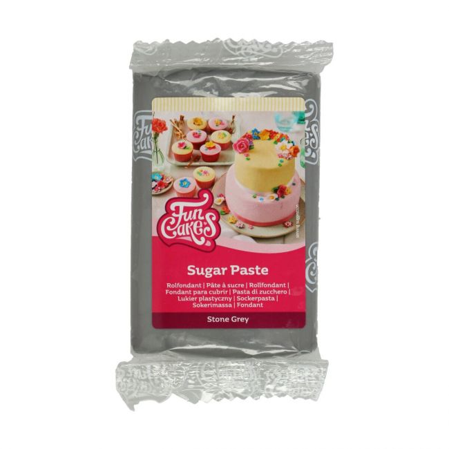 fondant aufbewahren Fondant Grau 250g | FunCakes