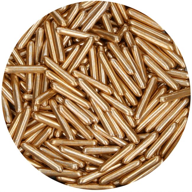 FunCakes Zuckerstreusel Rods Gold 70g