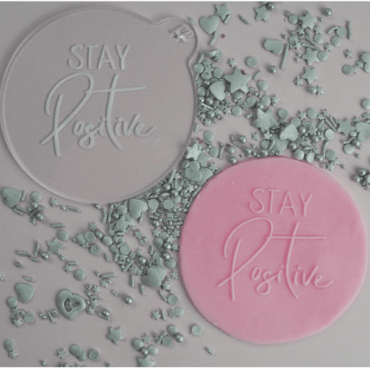 LissieLou Fondant Stempel Stay Positive