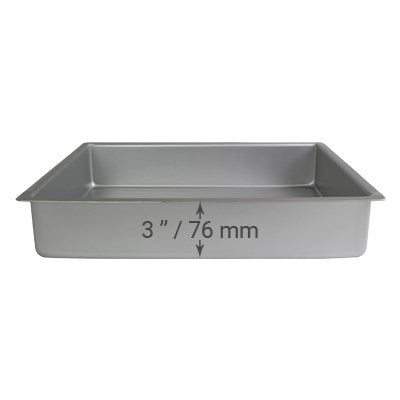 PME Backform – Quadratisch 33 x 23 cm – 7,5cm Square pan Extra tief
