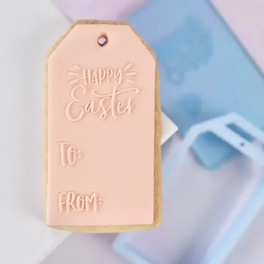 Outboss Stamp N Cut – Happy Easter Tag