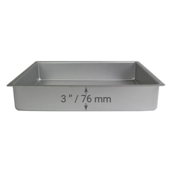 PME Backform – Quadratisch 38 x 28 cm – 7,5cm Square pan Extra tief