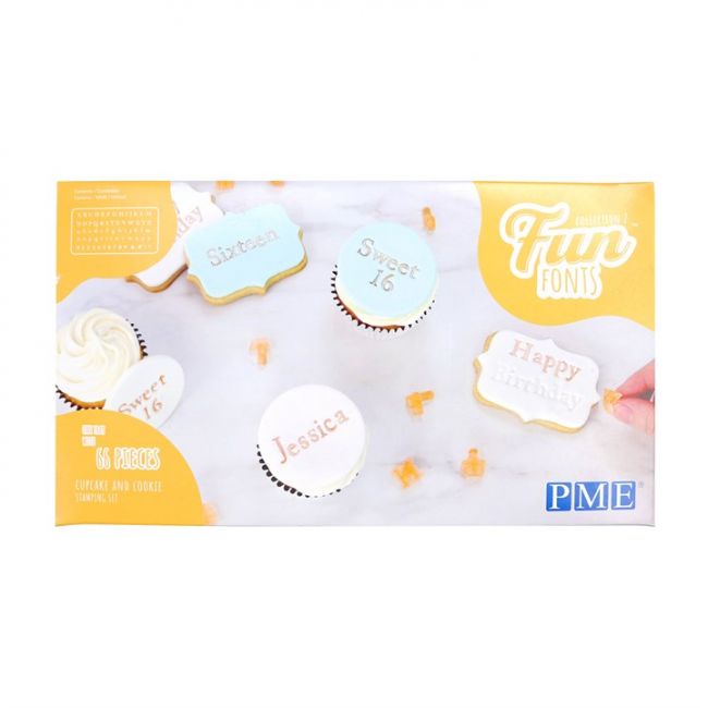 PME Fun Fonts 2 Small Buchstaben – Cupcakes und Cookies