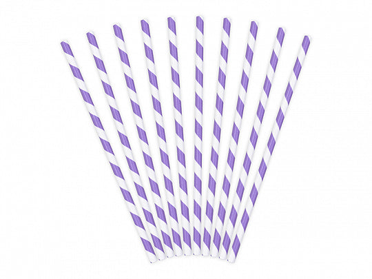 PartyDeco Papierstrohhalme Lilac / Cake Pop Sticks