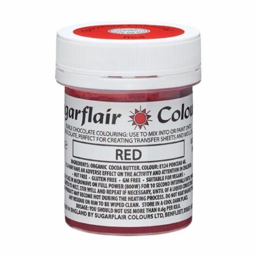 Sugarflair Schokoladenfarbe Rot