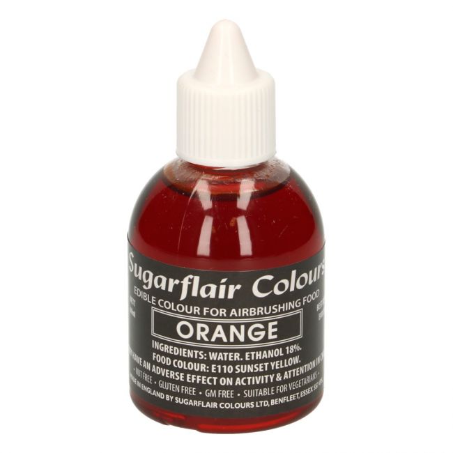 Sugarflair Airbrush Farbe Orange