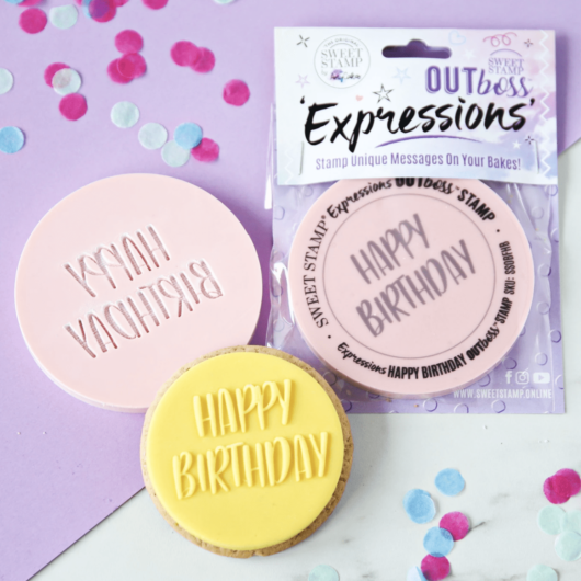 Sweet Stamp Fondant Stempel – Happy Birthday 3 – Outboss