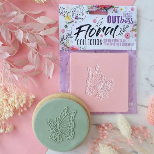 Sweet Stamp Fondant Stempel – Floral Butterfly – Outboss