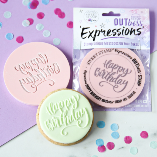 Sweet Stamp Fondant Stempel – Happy Birthday – Outboss