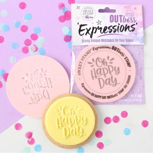 Sweet Stamp Fondant Stempel – Oh Happy Day – Outboss