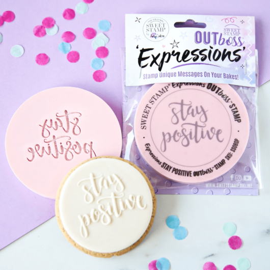 Sweet Stamp Fondant Stempel – Stay Positive – Outboss