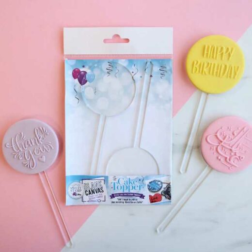 Sweet Stamp Cake Topper Clear (Mini) 2 Stk.