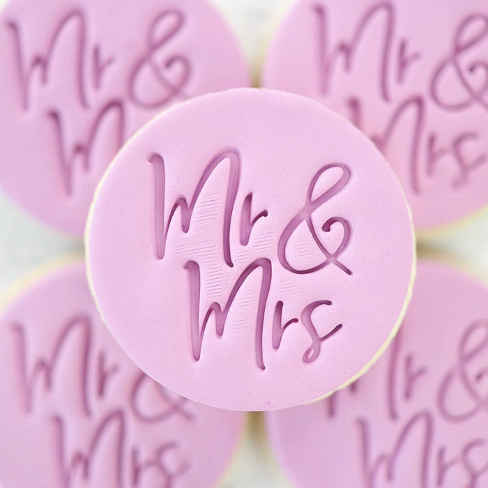 Sweet Stamp Fondant Stempel – Mr. & Mrs. – Emboss