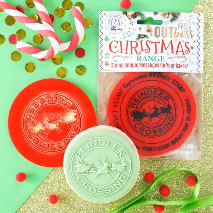 Sweet Stamp Fondant Stempel – Reindeer Crossing – Outboss