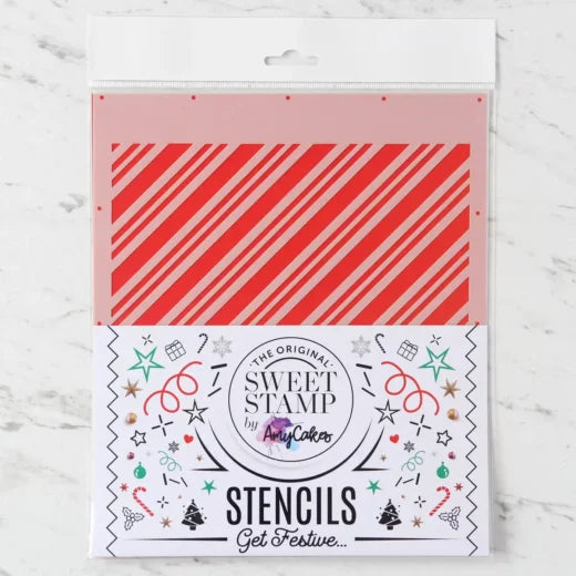 Sweet Stamp Schablone – Stencil Candy Stripe
