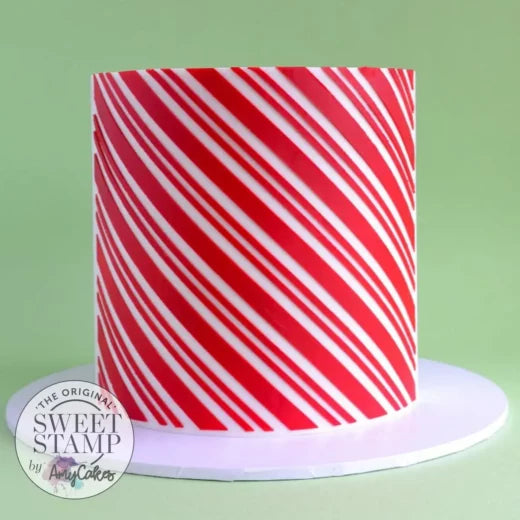 Sweet Stamp Schablone – Stencil Candy Stripe