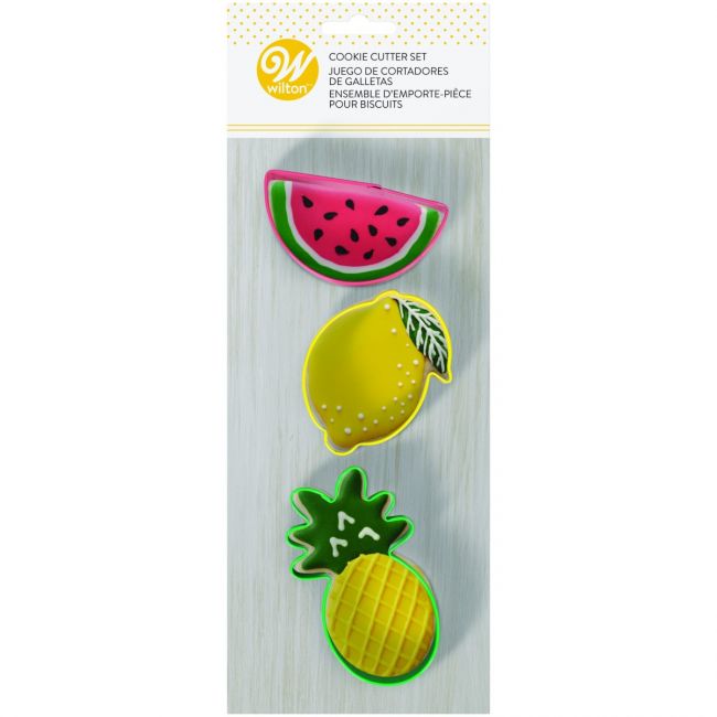 Wilton Ausstecher Melone, Zitrone, Ananas 3er Set