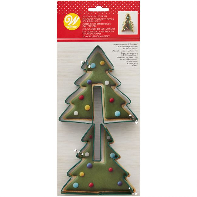 Wilton Ausstecher Set 3D Tannenbaum