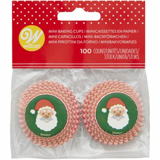 Wilton Mini Muffinförmchen Weihnachtsmann 100 Stk.