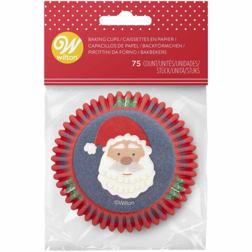 Wilton Muffinförmchen Weihnachtsmann 75 Stk.