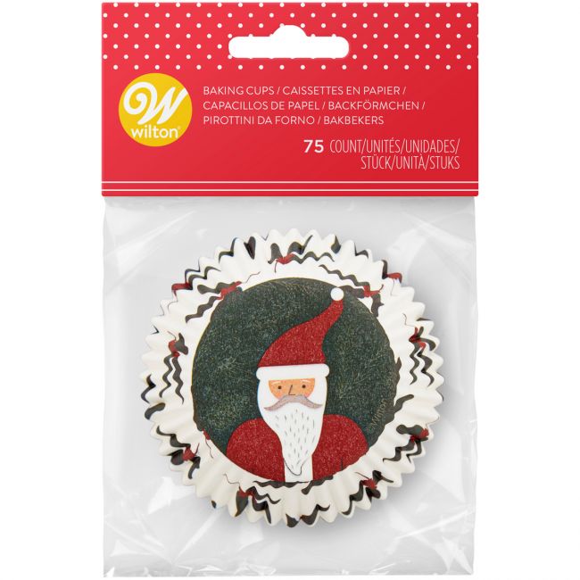 Wilton Muffinförmchen Weihnachtsmann Bart 75 Stk.