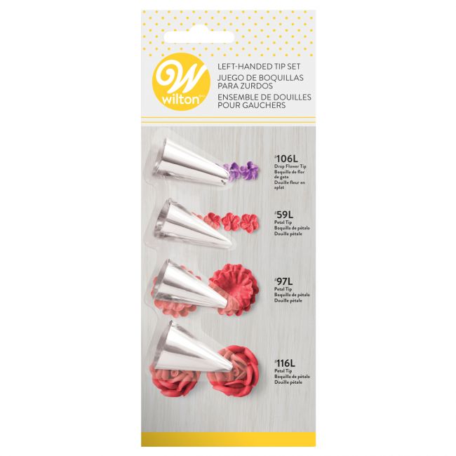 Wilton Spritztüllen Set 4’er – Spritzbeutel Aufsätze